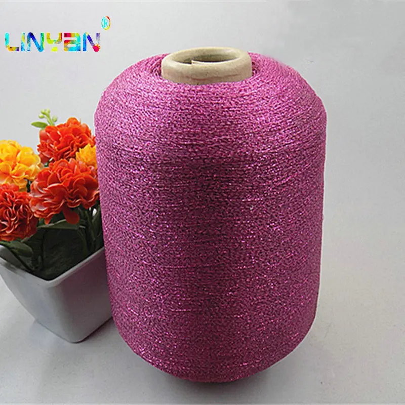 Золотистая шелковая нить (пряжа) для шитья вышивания вязания крючком и машинной