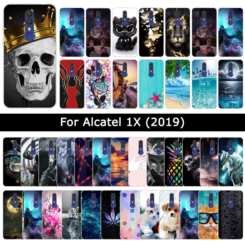 Новый ТПУ чехол для Alcatel 1X 1X2019 мягкий силиконовый AlcatelX защитный мультяшный