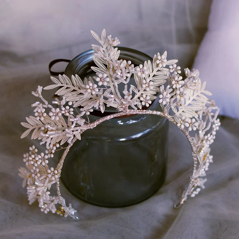 Фото Европейские свадебные диадемы головные уборы невесты головной убор Листья