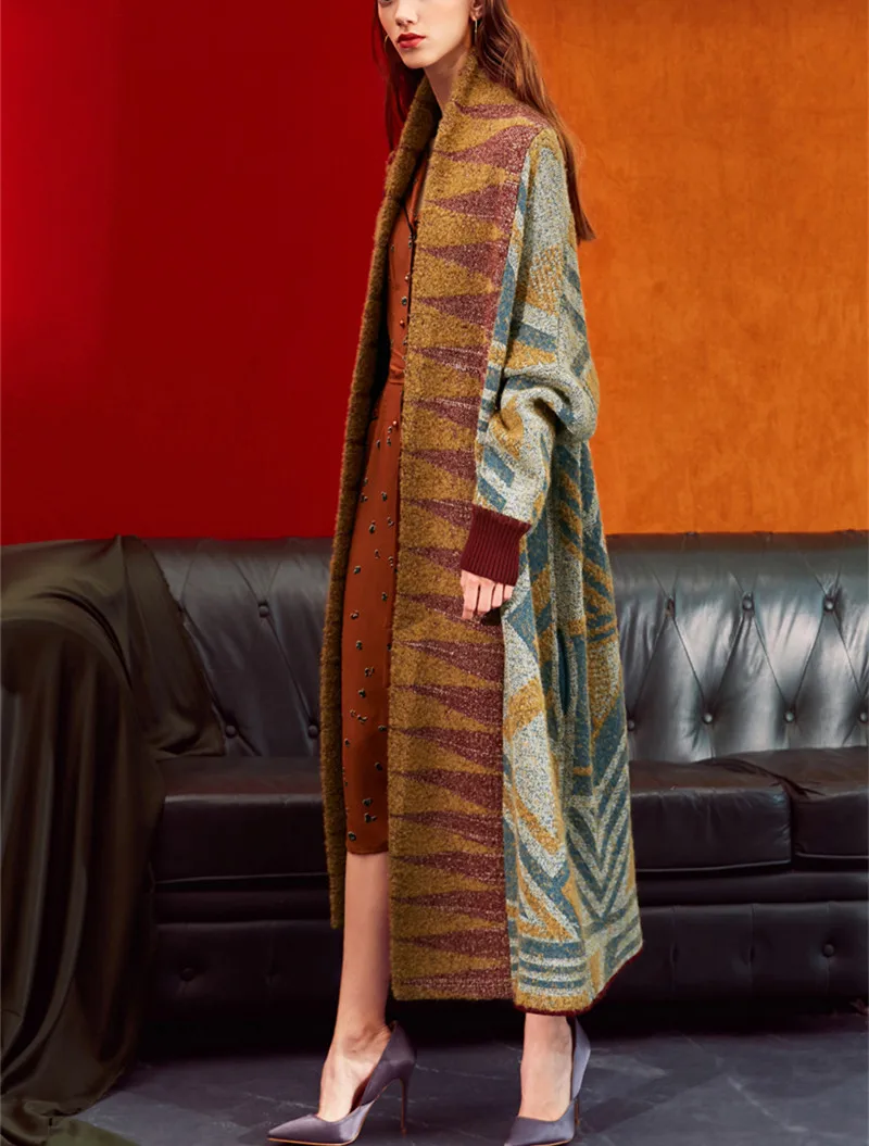 Высококачественная шерсть хлопок смесь лоскутное цвет геометрический узор