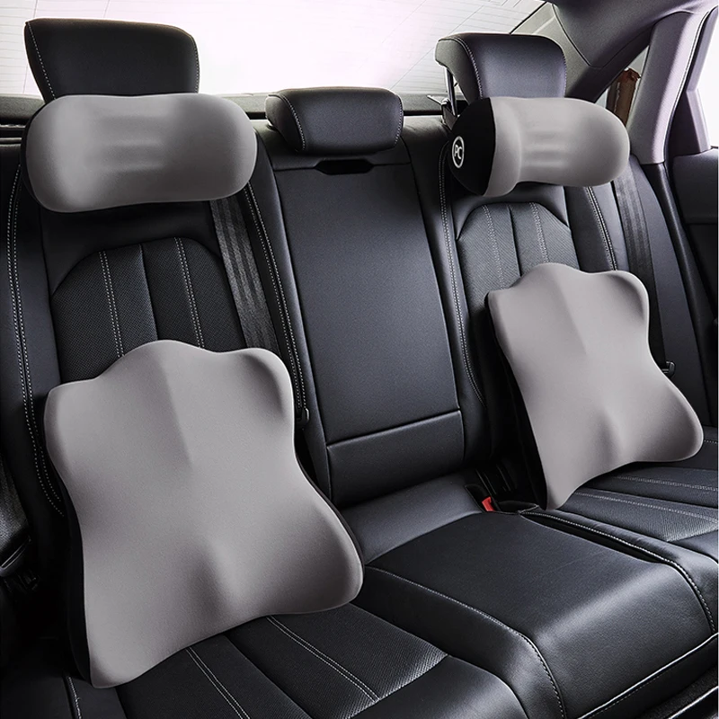 

Comfortable Car seat headrest Soft Breathable Memory Cotton neck pillow support sleep side head high elastic nylon Accessories