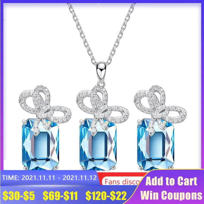 

Комплект из колье и серёг, из серебра 925 пробы
