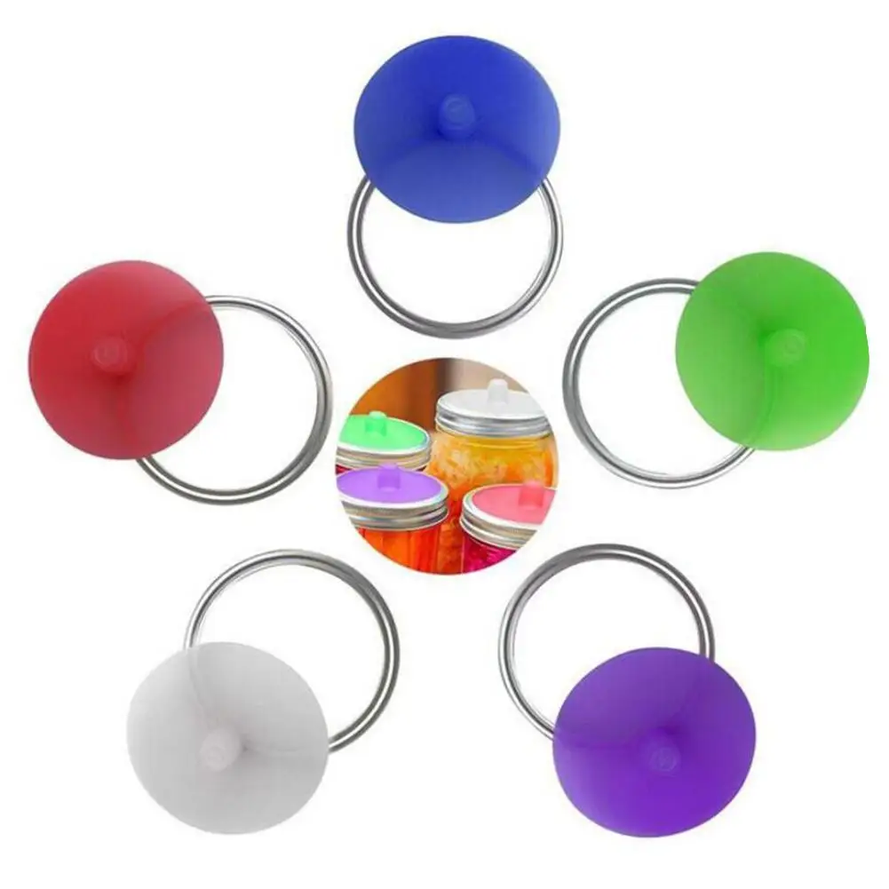 5 шт. Mason Jar силиконовые крышки без воды Airlock брожения Ason Крышка отверстия