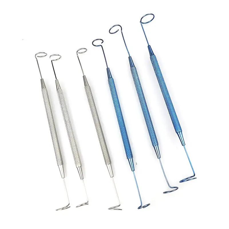 1 шт. офтальмологические инструменты двухсторонний зонд Pigtail инструмент из