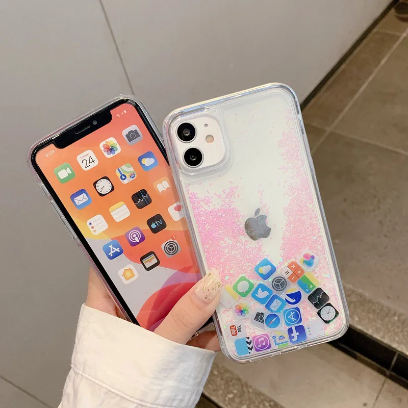 13/14Pro блестящие символы зыбучий песок фотообои для iPhone11 12Pro XSMAX 7/8PLUS 6s SE2 XR