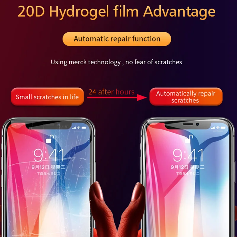 Мягкая Гидрогелевая пленка с полным покрытием для iPhone 11 Pro Max 8 7 6 6s Plus Защита