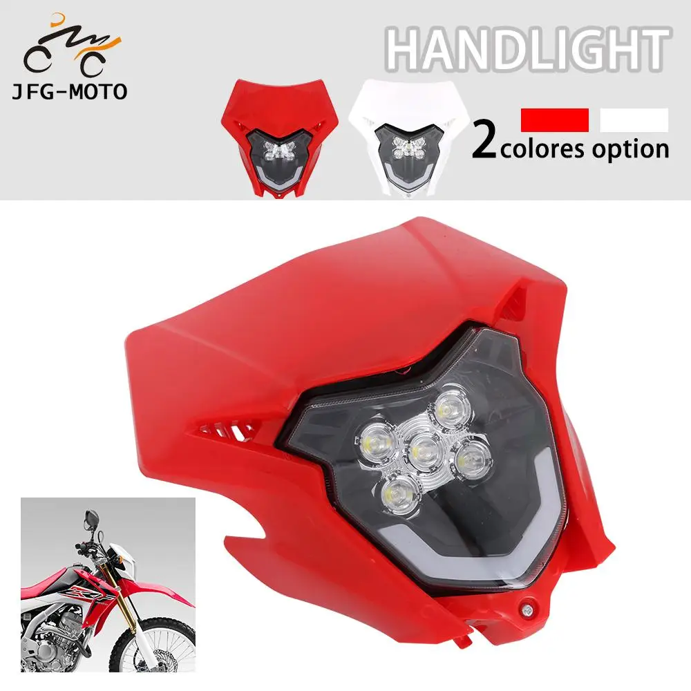 Motorcycle LED Headlight Front Lamp Mask Lighting Headlamp For Honda CRF150L 2016 2017 2018 2019 Dirt Bike