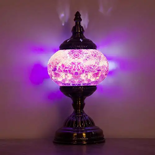 Мозаичные Лампы Ручной Турецкая мозаичная Настольная лампа с алмазной мозаики