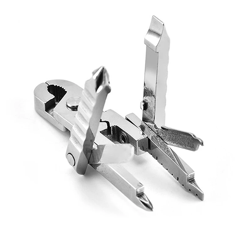 Одна рука инструмент отвертка Мини Портативный из нержавеющей мульти складной