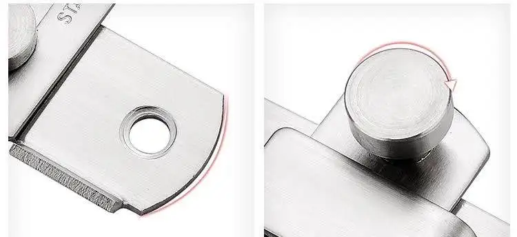 Без отверстия 90 градусов замок двери сарая правый угол раздвижная дверь защелка