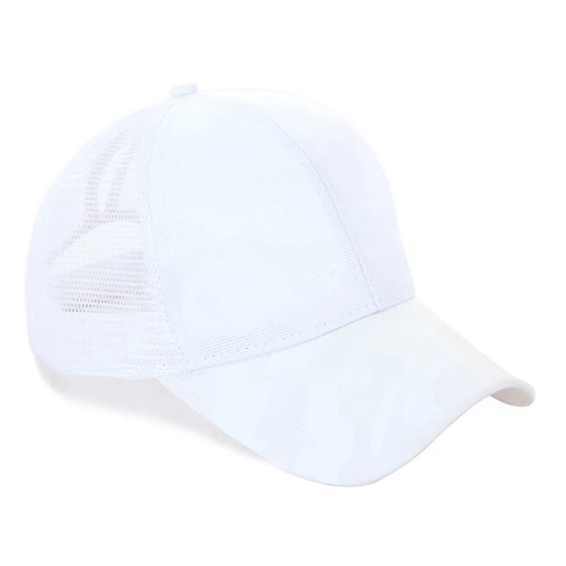 

1Pc Women Messy High Bun Ponytail Adjustable Mesh Baseball Hat Cute New
