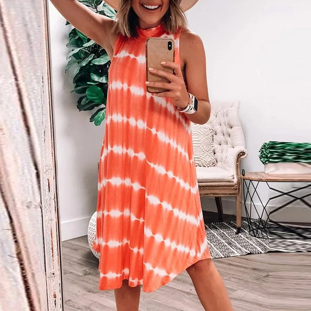 Платье миди женское Плиссированное асимметричное с запахом без рукавов|Женские