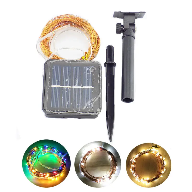 

5M/10M Fairy Strip Light LED Solar Powered Lamp Holiday Lights Christmas Party Wedding Decorative String Outdoor Garlands Garden