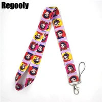 lovely chinese girl neck strap lanyards id badge card holder keychain mobile phone strap gift ribbon webbing necklace