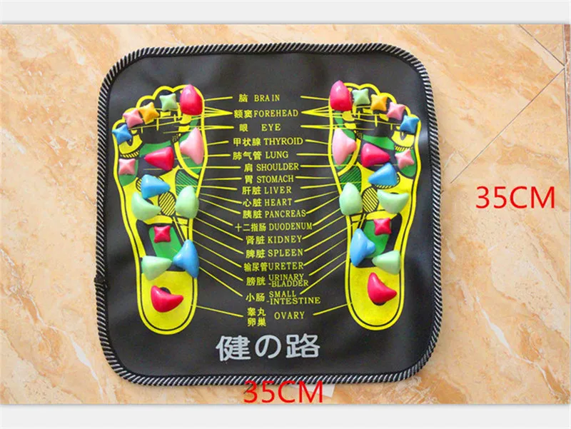 

1 Pc Reflexology Walk Stone Square Foot Massage Acupressure Relax Massager Foot Leg Pain Relieve Health Care Foot Massage Pad