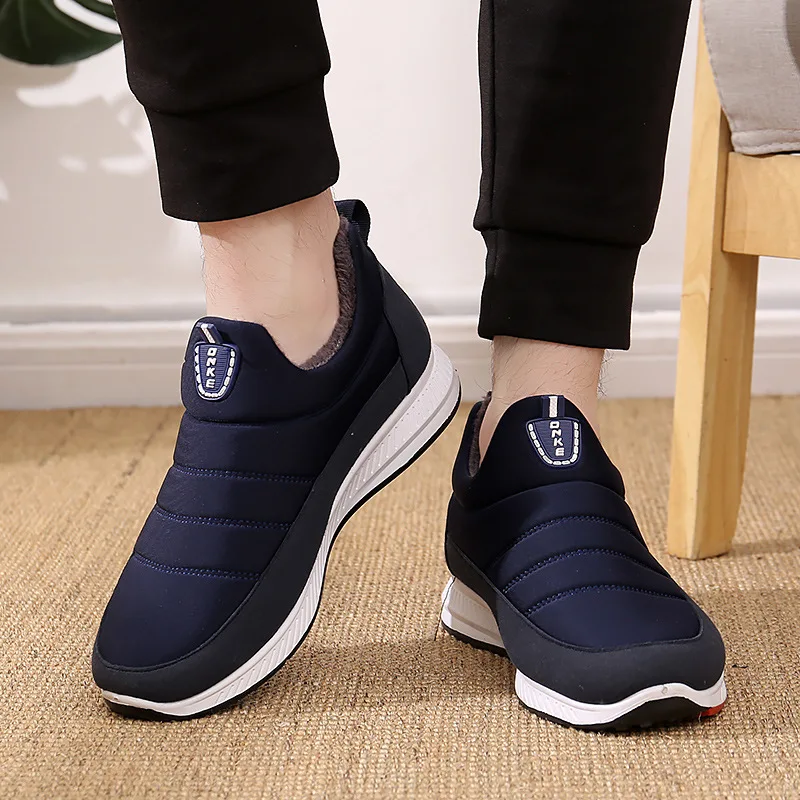 

Snow Boots Warm Plush Fur Ankle Boots 2021Winter Female Slip On Flat Casual Shoes Waterproof Women Sneakers Walking Style Shoe