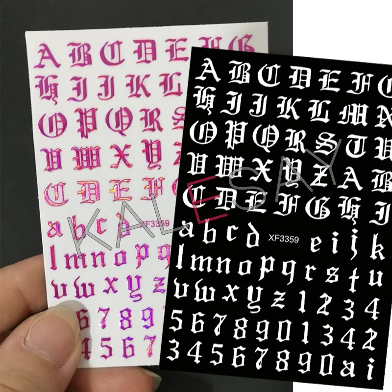 Для художественного оформления ногтей Стикеры s на ногтях надпись аксессуары