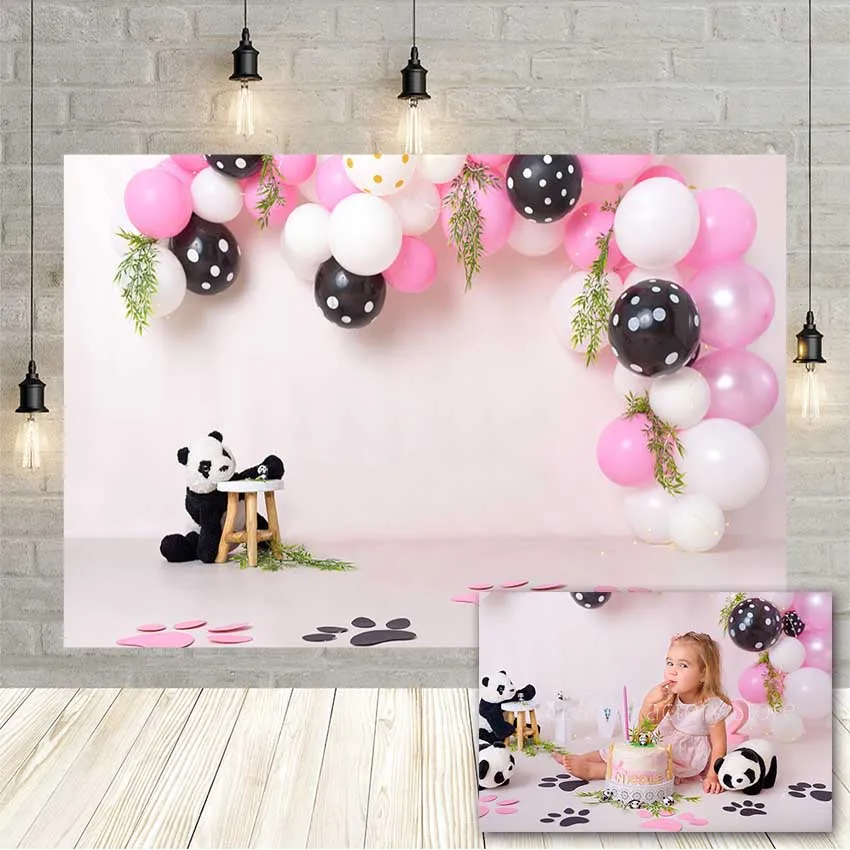 Виниловый фон для фотосъемки новорожденных с изображением панды | Электроника