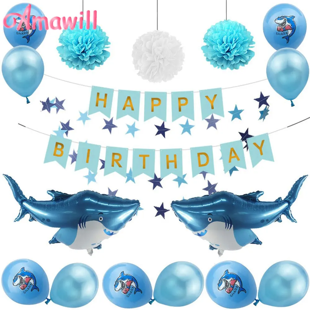 Amawill Shark украшение для торта на день рождения тему &quotЛошадки карусели&quot