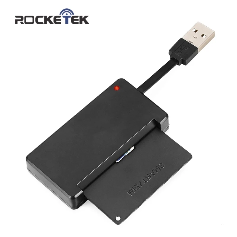 Rocketek USB 2 0 считыватель смарт карт памяти для ID Bank EMV электронный DNIE dni citizen sim cloner