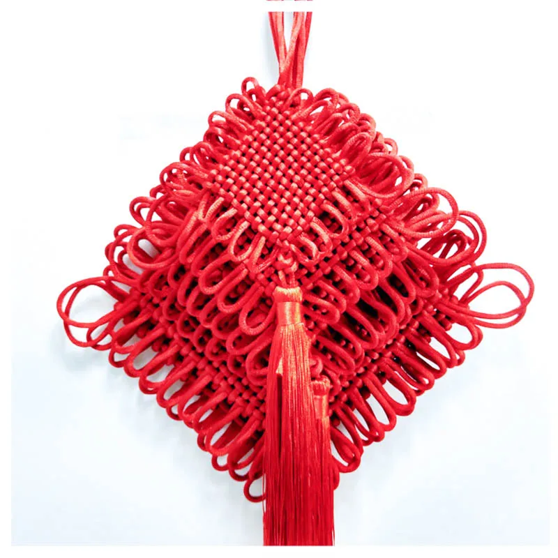 6 plate-24 plate pure handicraft knitting Chinese knot tassels fringe tassel trim decorative pendant for home decoration | Дом и сад