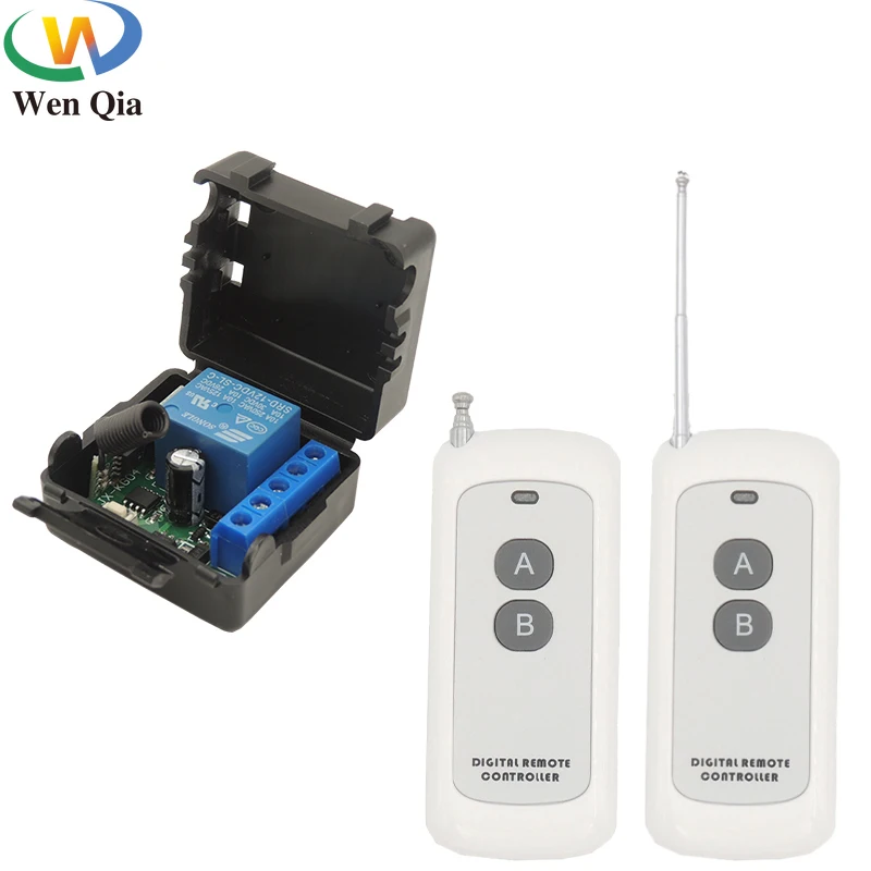 

433 MHz Wireless Remote Control Switch Module DC 12V 1Ch and RF 500m Transmitter For ElectronicLock Door Led Light Control Lamp