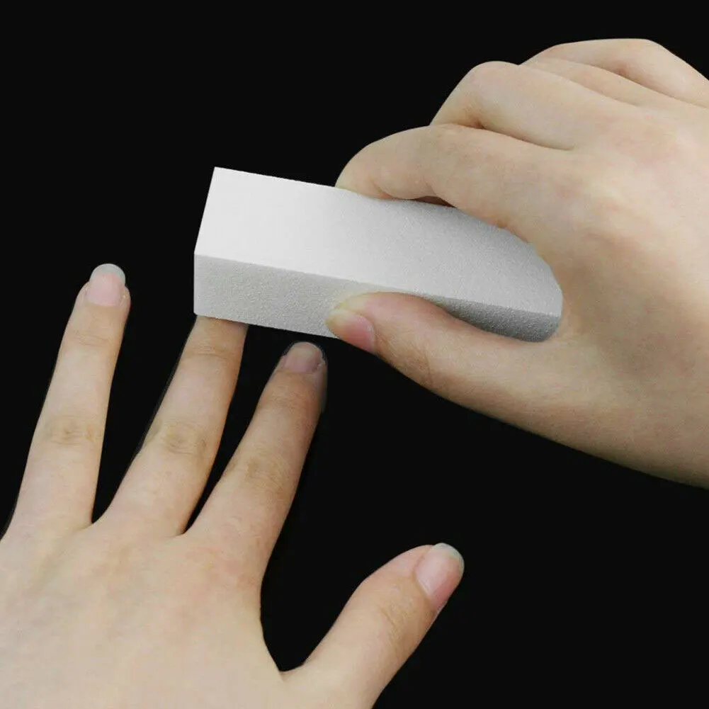 

1PC White Nail Buffer Block 4 Way Nail File Buffing Sanding Buffer Nail Art Tips Tool Fingernail Manicure Pedicure Kit For Salon