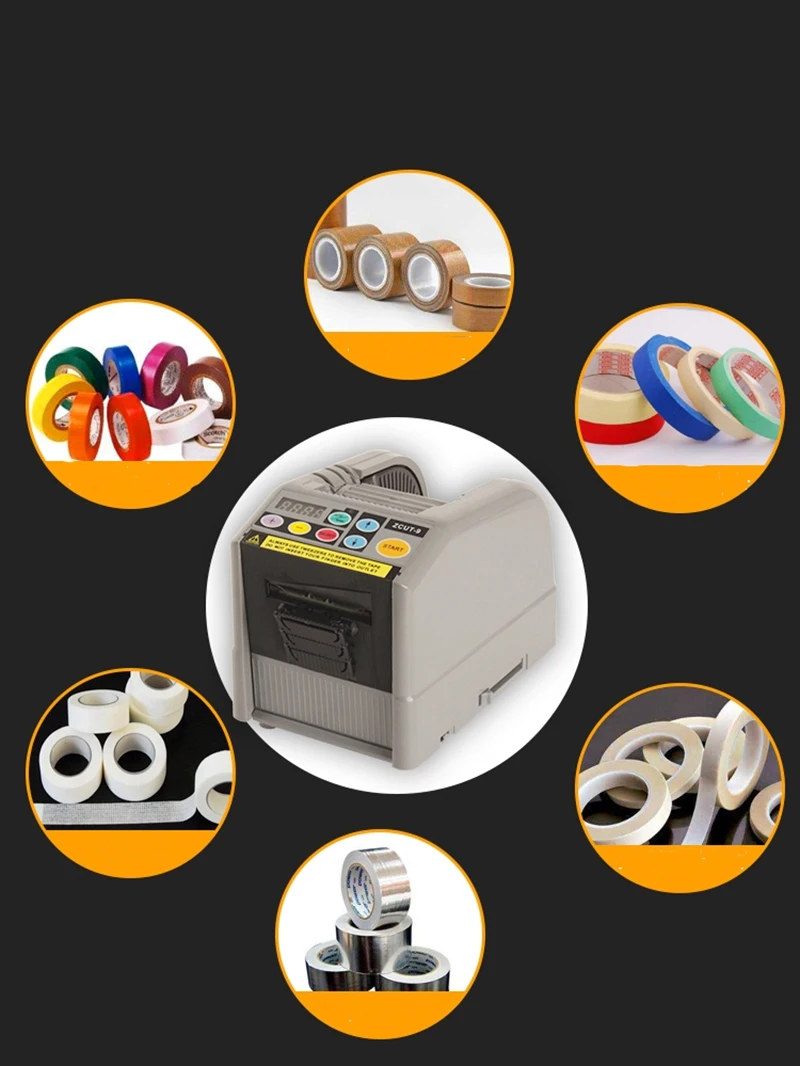 ZCUT 9 автоматический дозатор упаковочной ленты машина для резки магнитофон пленка