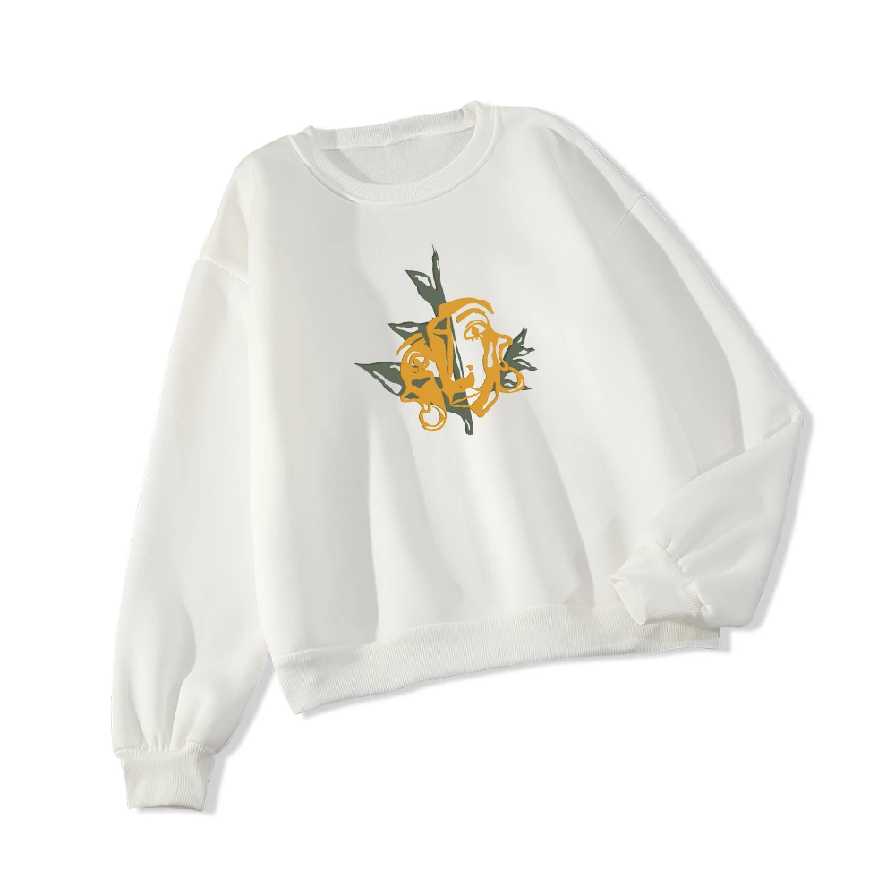 Толстовка Женская осенне-зимняя флисовая с круглым вырезом | одежда