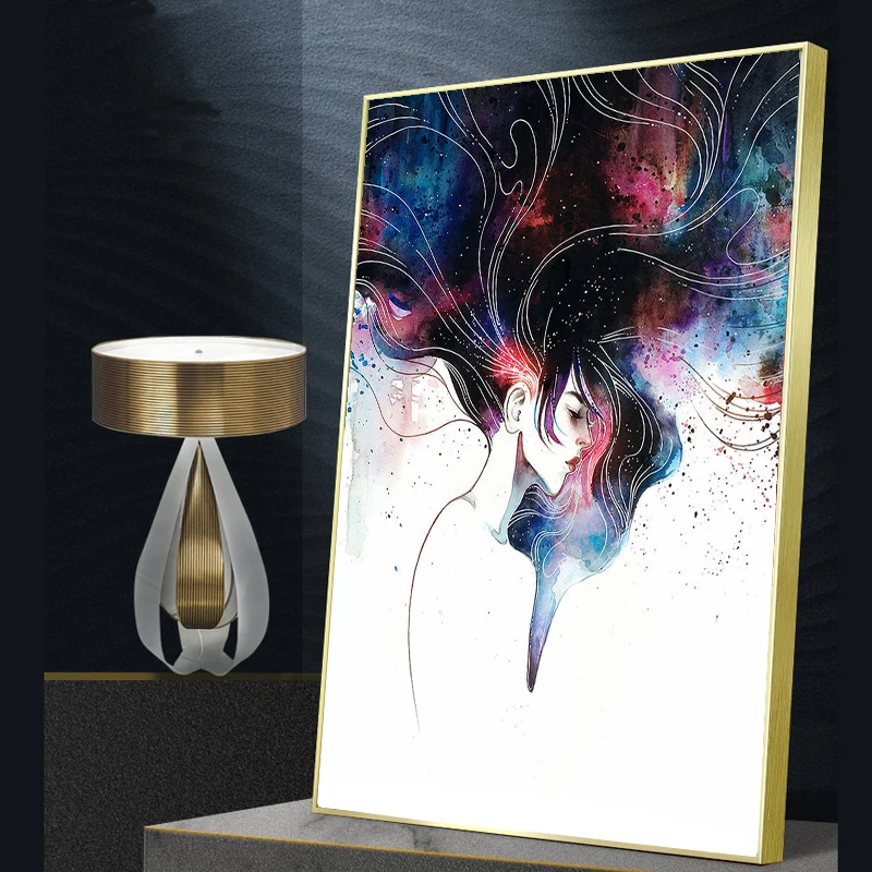 

Decorative paintings Watercolor Fairy girl Wall Posters And Prints Nordic Fairy tale characters Art Pictures For Home Decoration