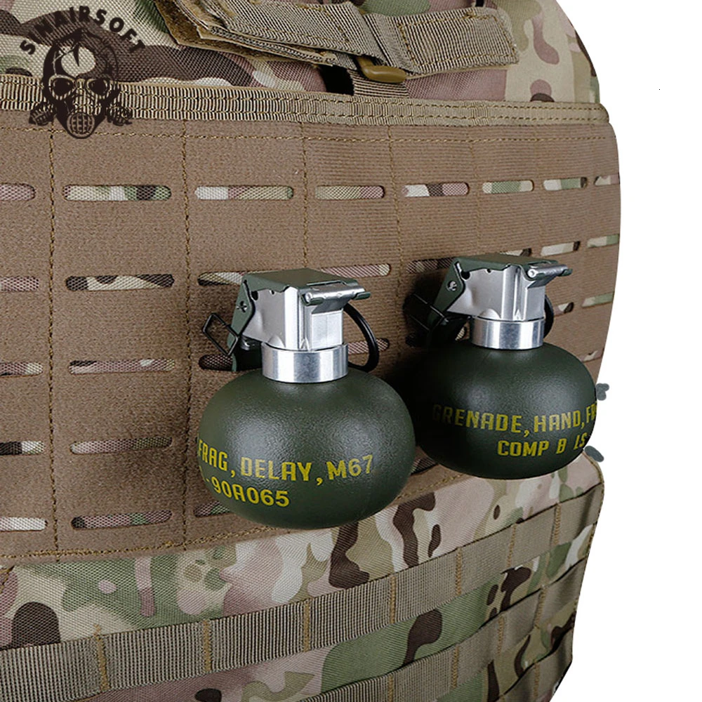 Tactical M67 Grenade Dummy Model Molle system M-67 Frag Gren BB Plastic Costume Military Airsoft Shooting Paintball Accessories | Спорт и