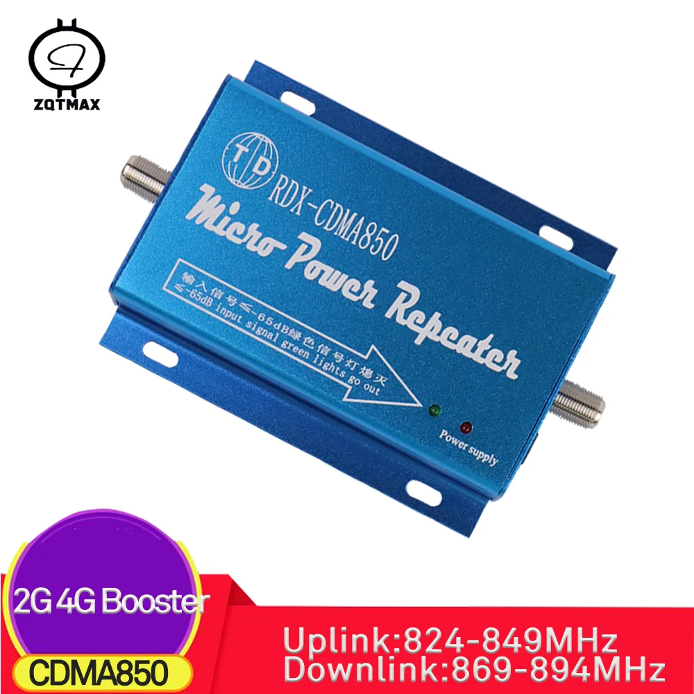 ZQTMAX CDMA 850 МГц GSM усилитель сигнала сотового телефона gsm повторитель 4g Сотовый