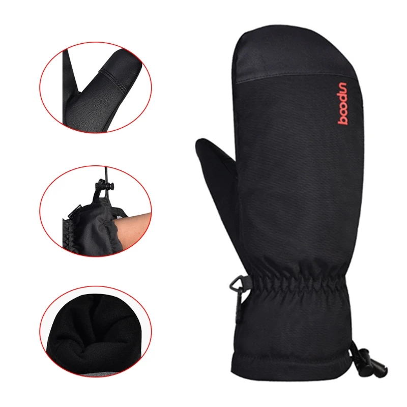 

Men's Women's Outdoor Sports Riding Windproof Warm Winter Gloves Thickened Snow Ski Mittens Gloves Skiing Couple Gloves