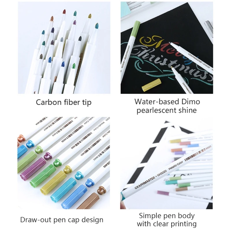

18pcs Outline Markers Pens Coloring Permanent Highlighter Marker Set for Child