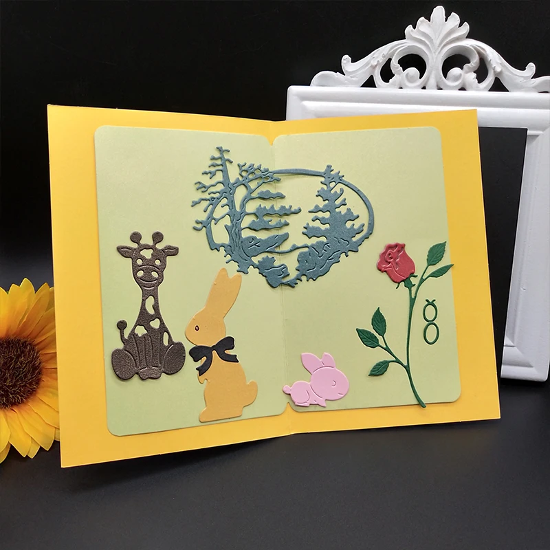 Маленькие животные Цветочная рамка новые металлические Вырубные штампы для