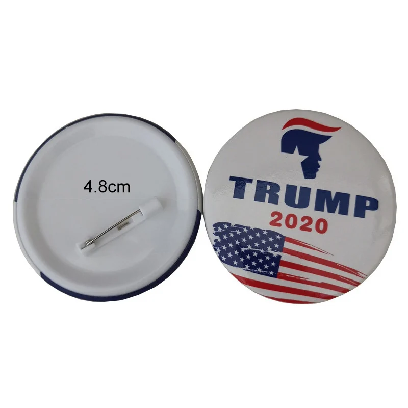 Креативная брошь на кнопке значок Трамп 2020 украшение для предвыборной акции