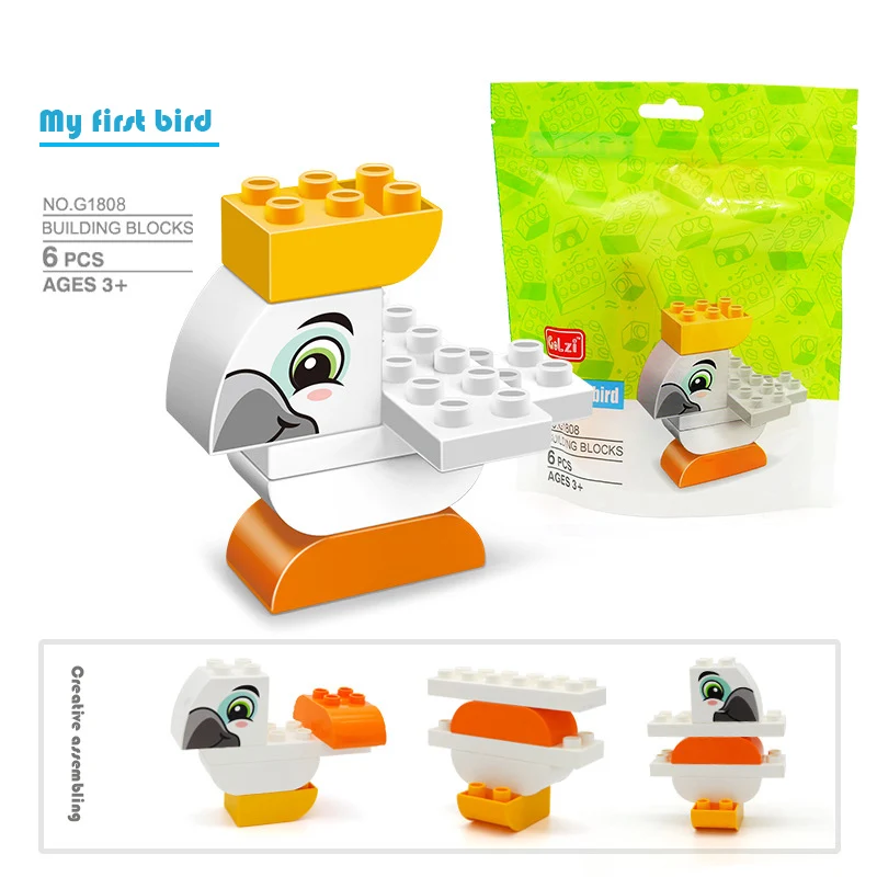 Блоки для сборки животных совместимые с большими размерами | Игрушки и хобби