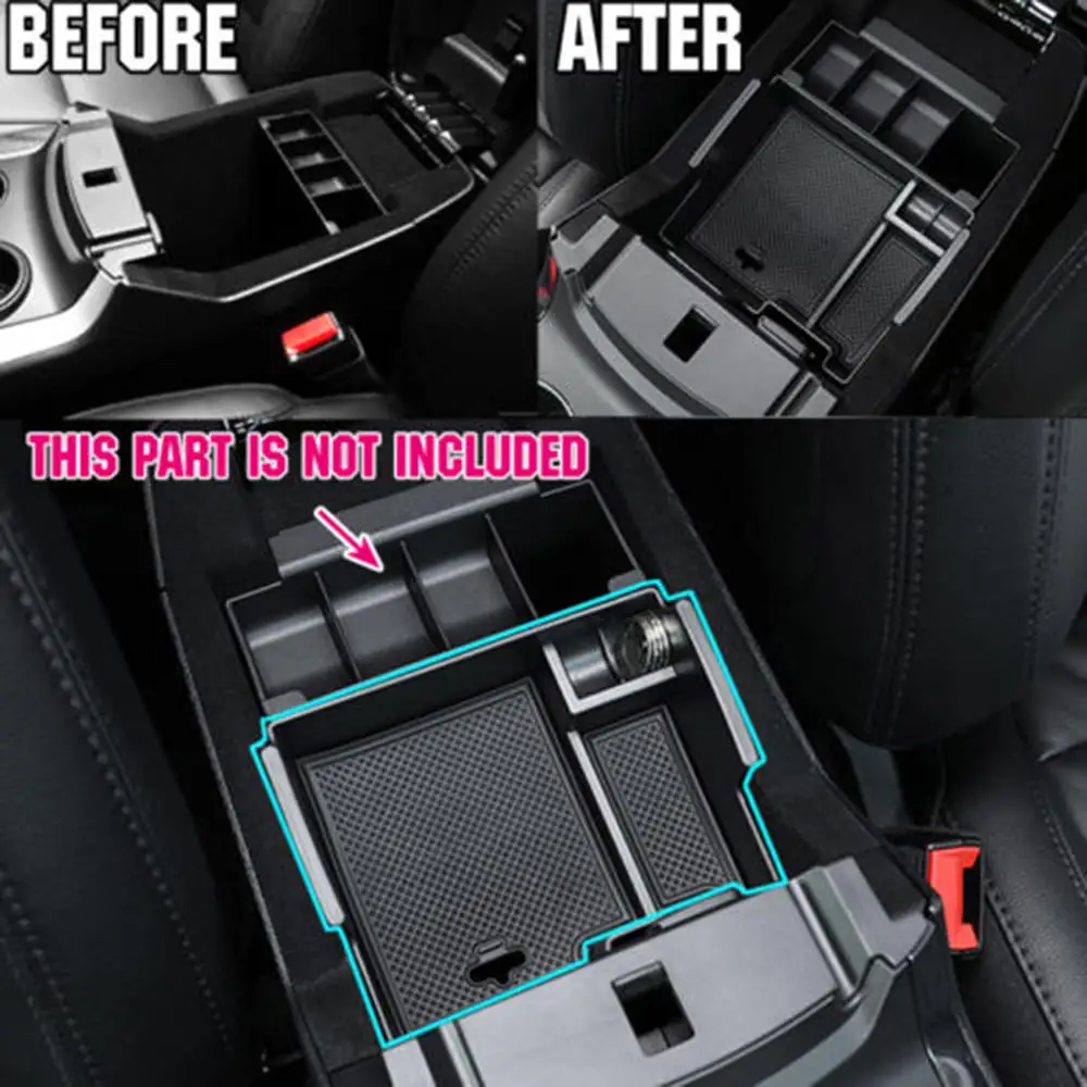 

Armrest Storage Glove Box Center Console Storage Fit For 2011-17 Ford Explorer Car Storage Box
