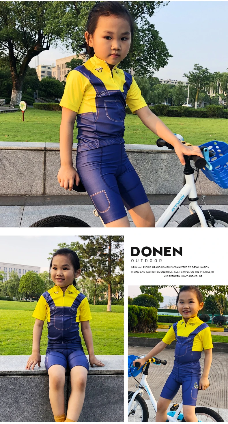 Детский комплект велосипедных Джерси Donen etixx детская одежда для велоспорта
