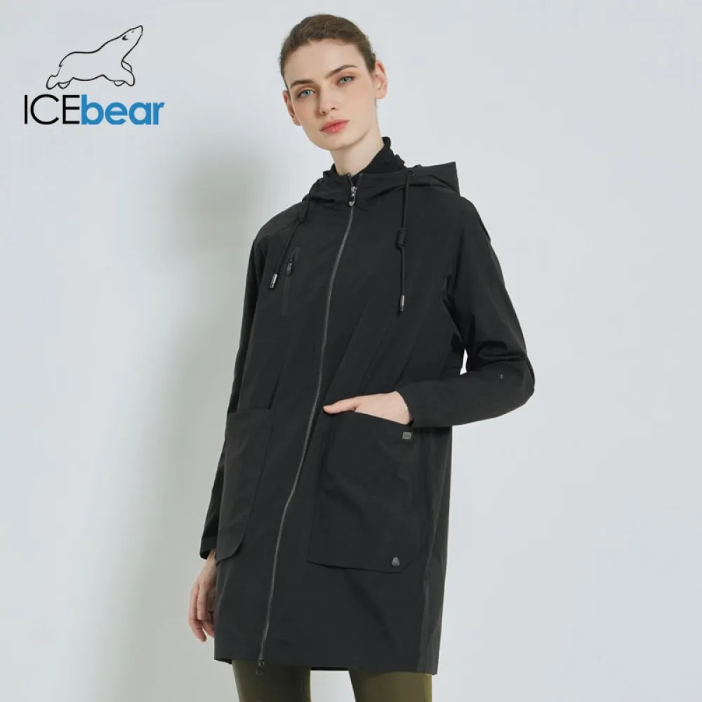 ICEbear 2019 Новинка Женский Тренч Женская мода с длинными рукавами дизайнерские