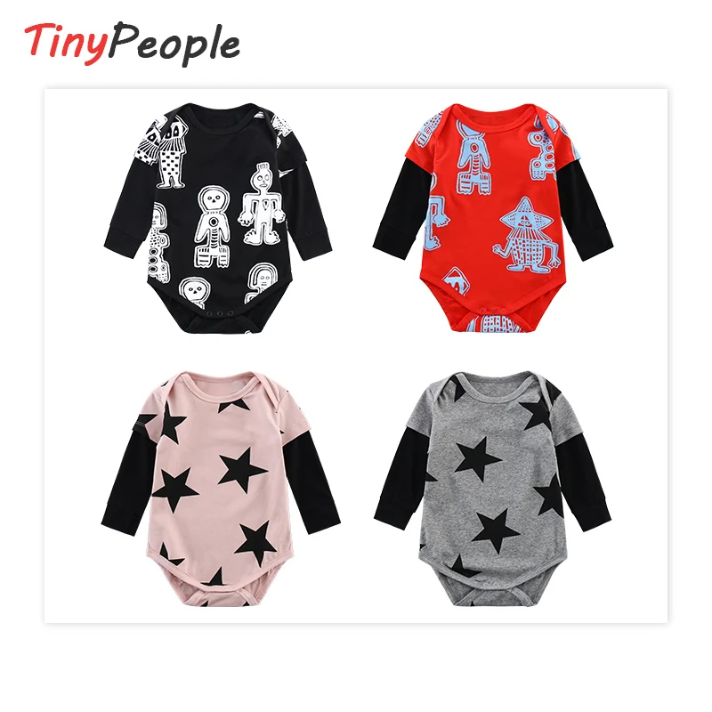 

Tinypeople 2020 new summer baby long-sleeved triangle robe baby cotton bag fart clothes out clothes tide crawl