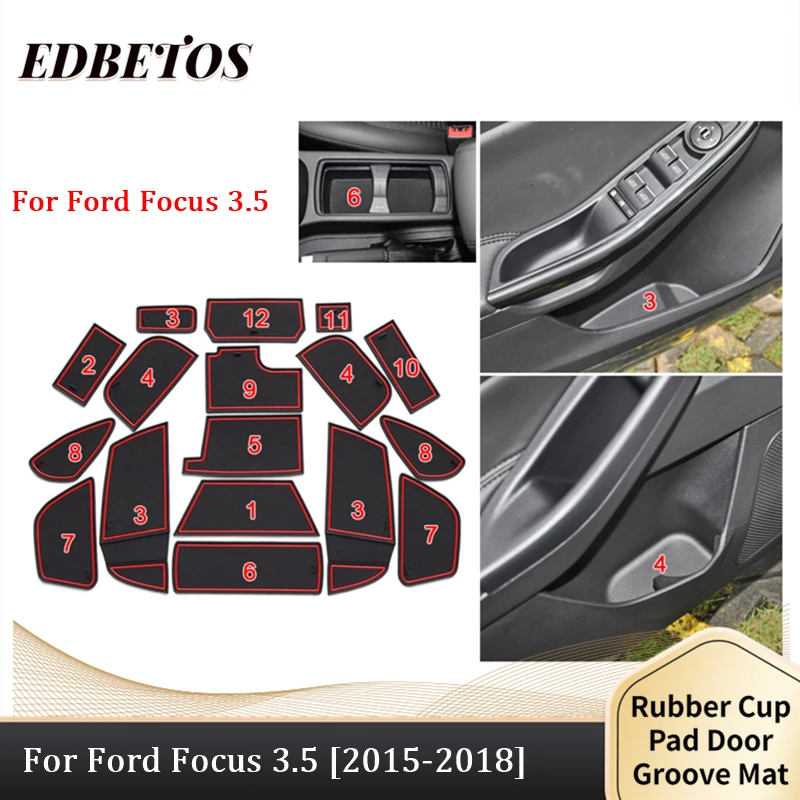 Автомобильная подставка для Ford Focus 3 5 2015-2018 стакана ST RS силиконовая