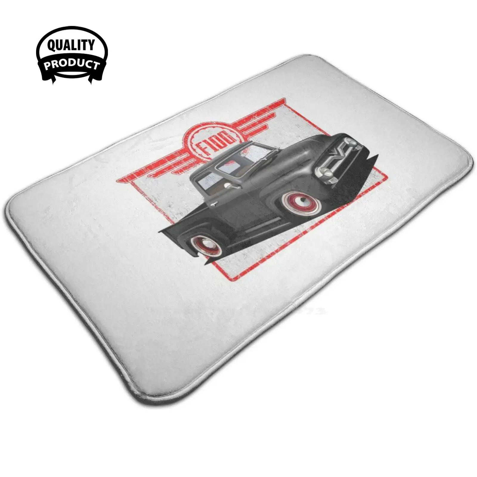 Черный домашний ковер для грузовика 00 3 размера комнаты черный пикапа Ford