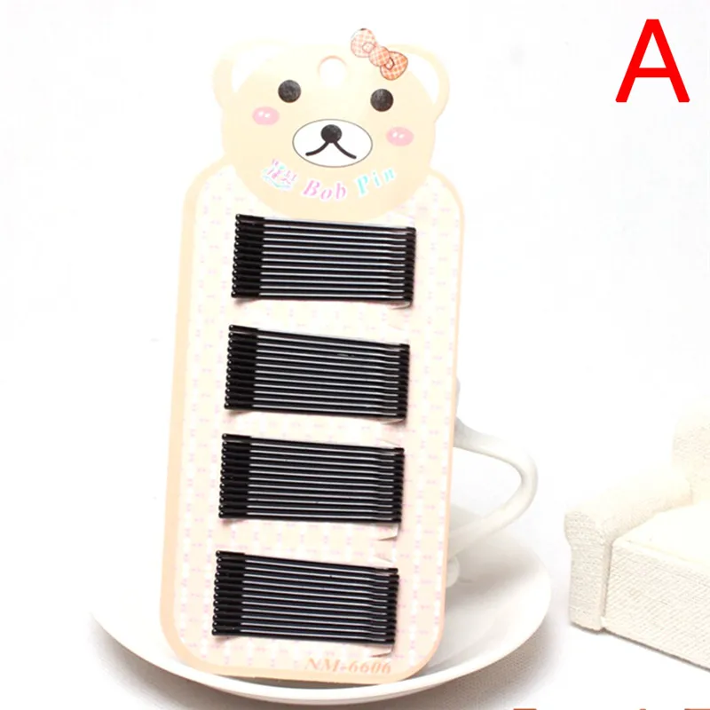 40 шт./компл. черные шпильки Кудрявые Волнистые ручки профессиональные заколки