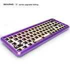 Комплект клавиатуры GK68X GK68XS, программируемая Проводная Механическая клавиатура Howswap с Bluetooth RGB светильник, комплект с металлическим корпусом