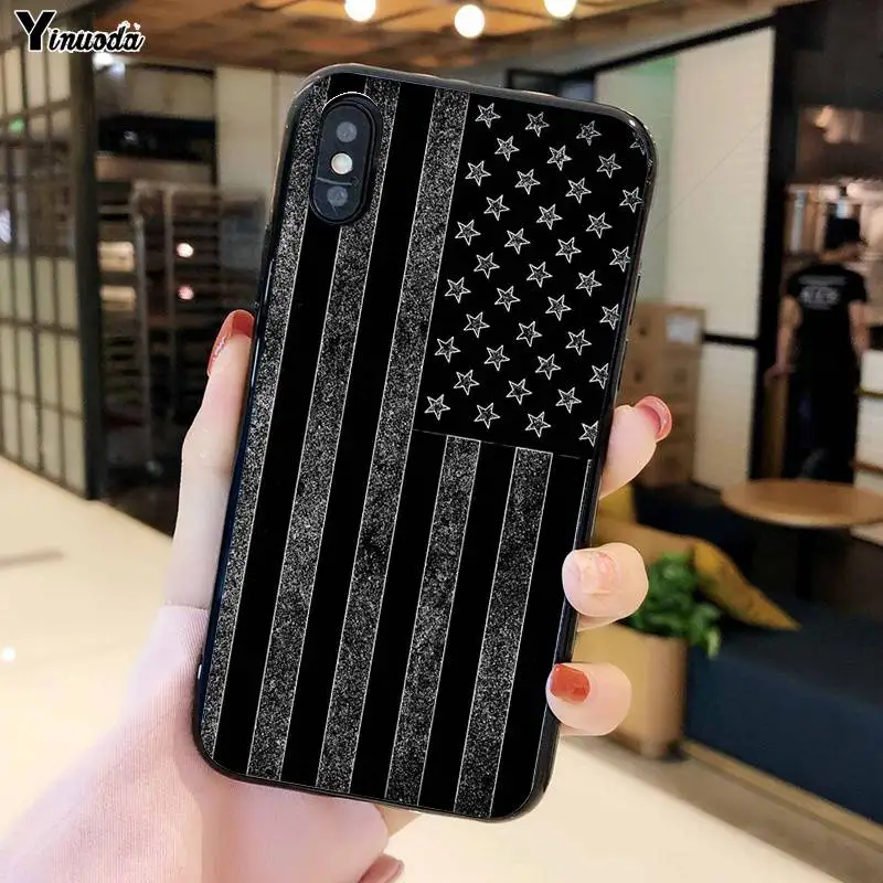 YiNuoDa американский флаг Мягкий силиконовый чехол для задней панели мобильного