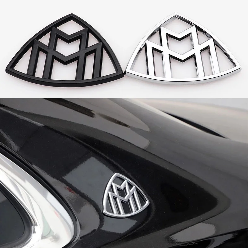 

3D боковая эмблема Maybach, 2 шт., наклейка с логотипом автомобиля из АБС-пластика, наклейка на задний бампер, заднюю дверь багажника, аксессуары