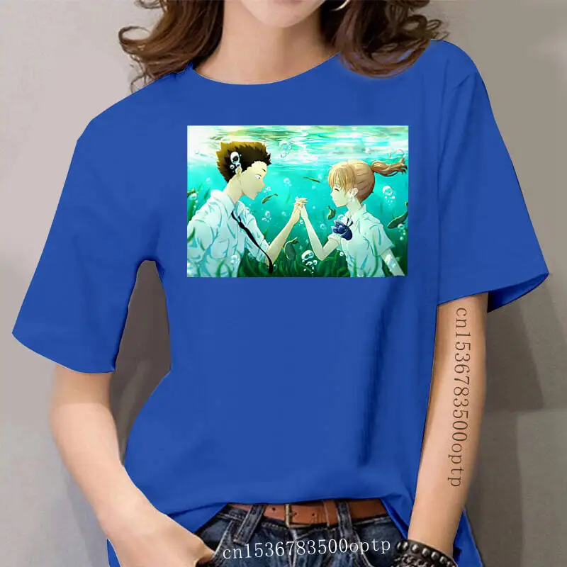 

women t-shirt Koe No Katachi Anime T Shirt tshirt Women t shirt