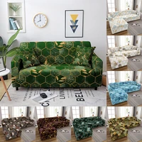 marble printed elastic sofa cover for living room l shape corner sofa covers funda sofa slipcover stretch couch cover 1 4 seater