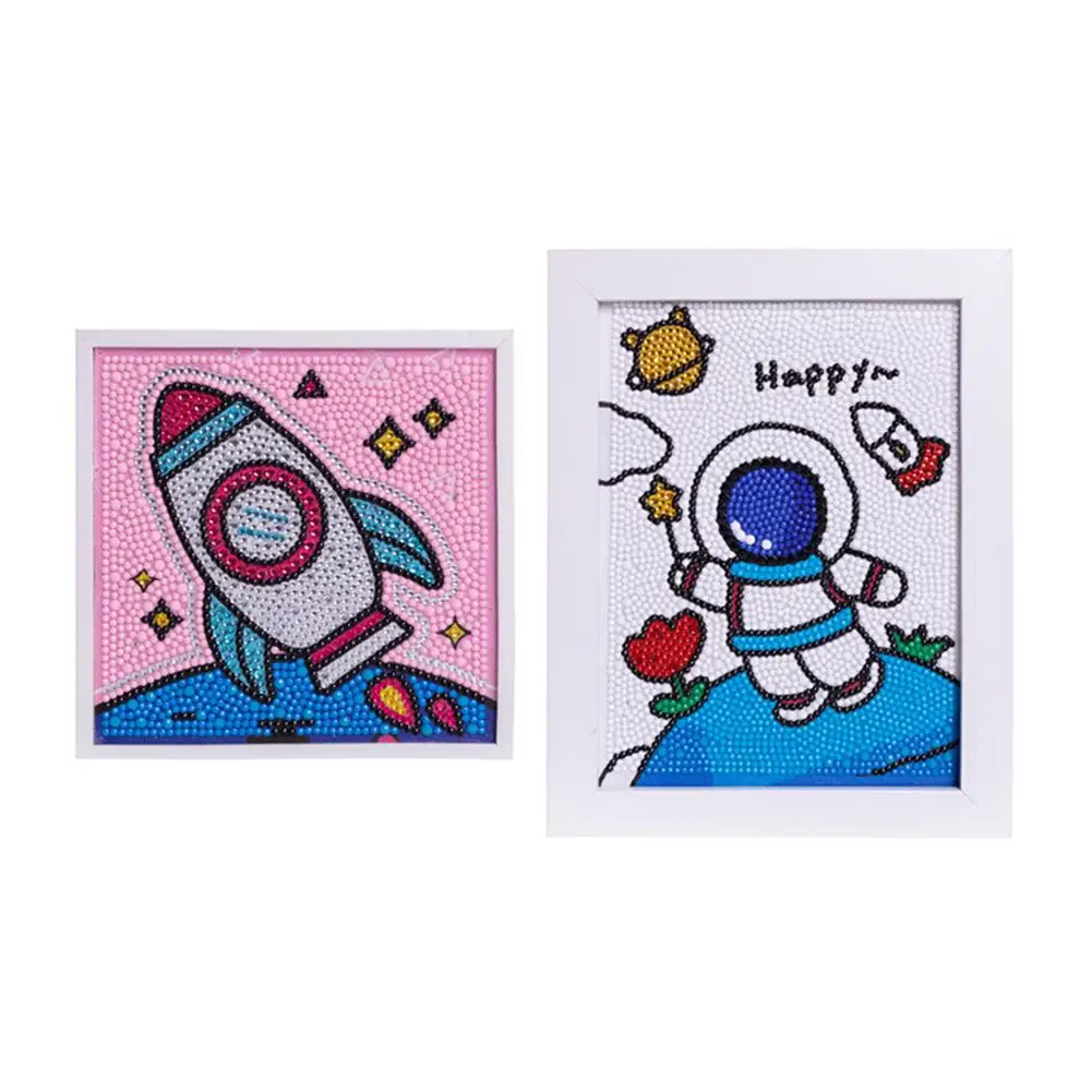 Diamond Painting By Number Kits For Kids Rocket Spaceman Crystal Rhinestone Embroidery Paintings Pictures Arts Craft | Игрушки и хобби